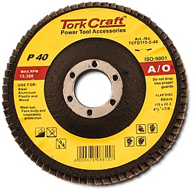 Flap disc P40 15 degree