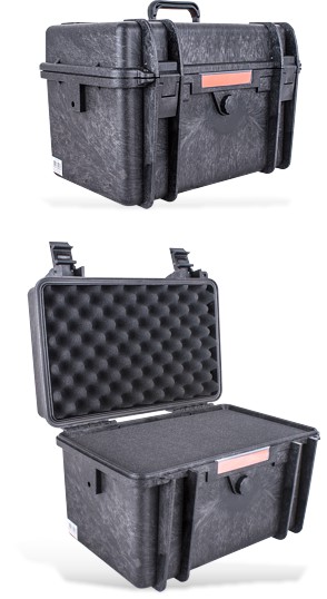 HARD CASE 420X300X290MM OD WITH FOAM BLACK WATER & DUST PROOF (382323)