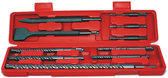 SDS PLUS DRILL & CHISEL SET 10PCE