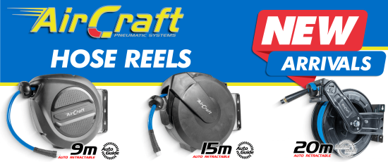 Retractable hose reels from AirCraft