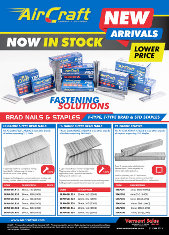 AirCraft Brad Nails And Staples