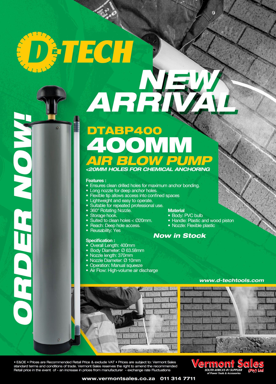 D-Tech 400mm Air Blow Pump