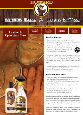 Howard Leather And Upholstery Care