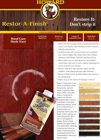 Howard Restor A Finish