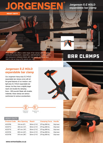 Jorgensen Heavy Duty Bar Clamp