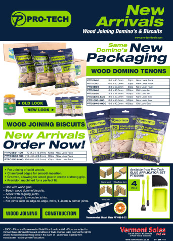 PRO-TECH Wood Joining Dominoes And Biscuits