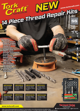 Tork Craft 14PC Thread Repair Kits