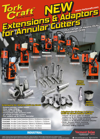 Tork Craft Extensions For Annular Cutters