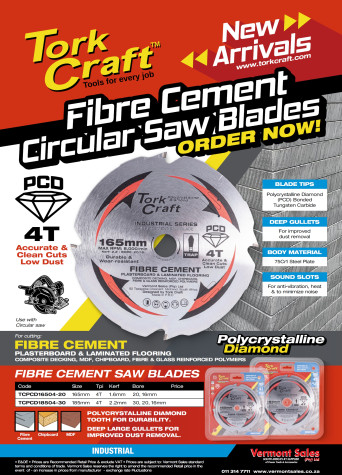 Tork Craft Fibre Cement Circular Saw Blades