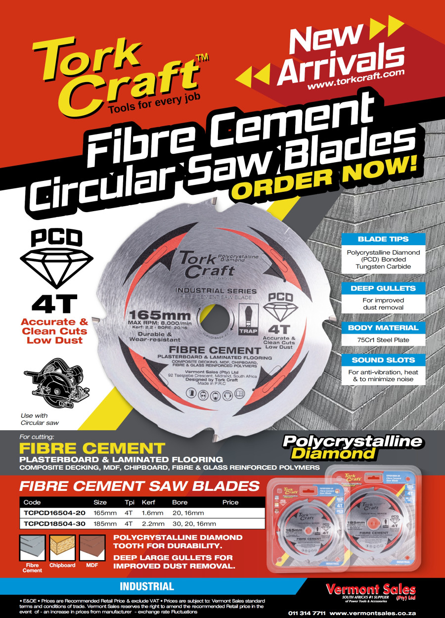 Tork Craft Fibre Cement Circular Saw Blades