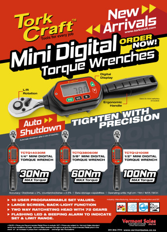 Tork Craft Mini Digital Torque Wrenches