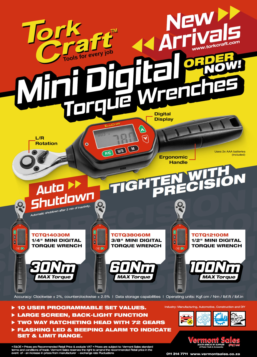 Tork Craft Mini Digital Torque Wrenches