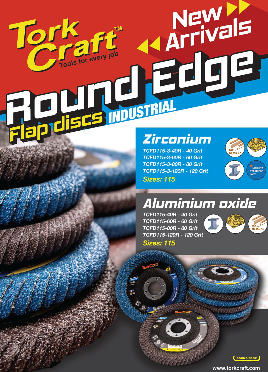 Tork Craft Round Edge Flap Discs
