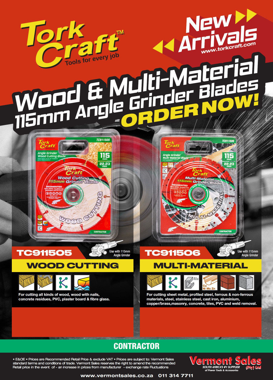 Tork Craft Wood And Multi-Material 115mm Angle Grinder Blades