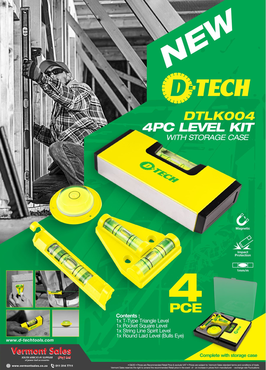 D-TECH spirit level kit