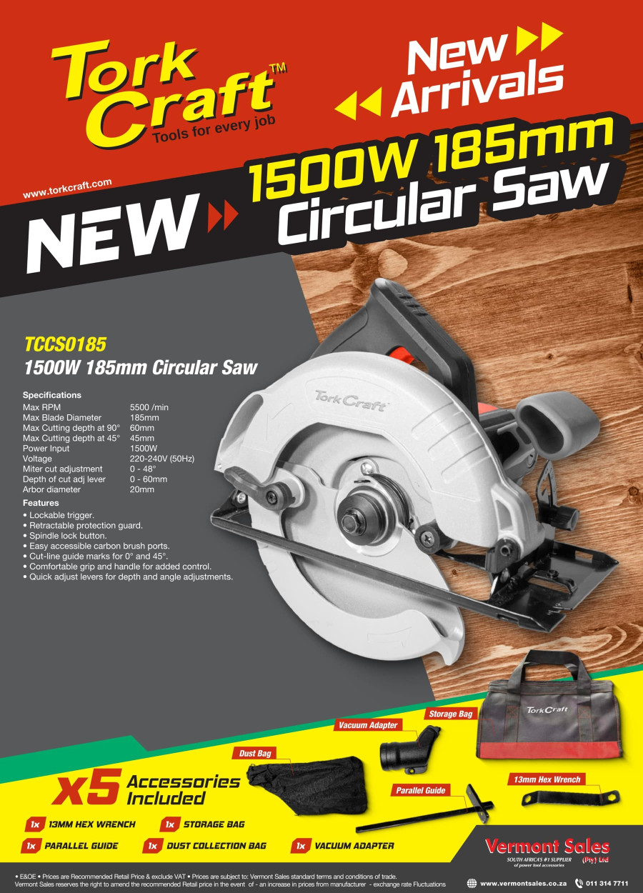 Tork Craft Circular Saw - New Arrival
