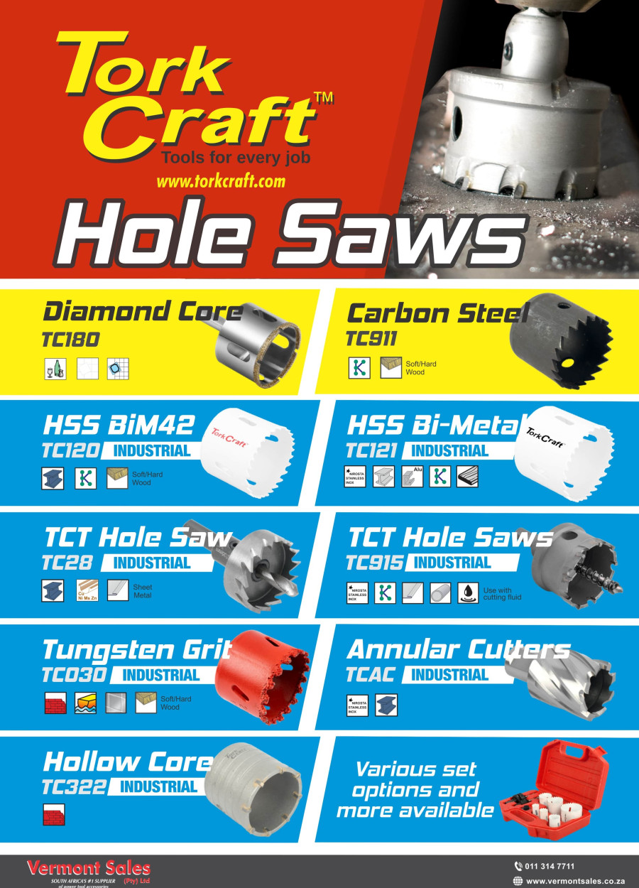 Tork Craft - Hole saws