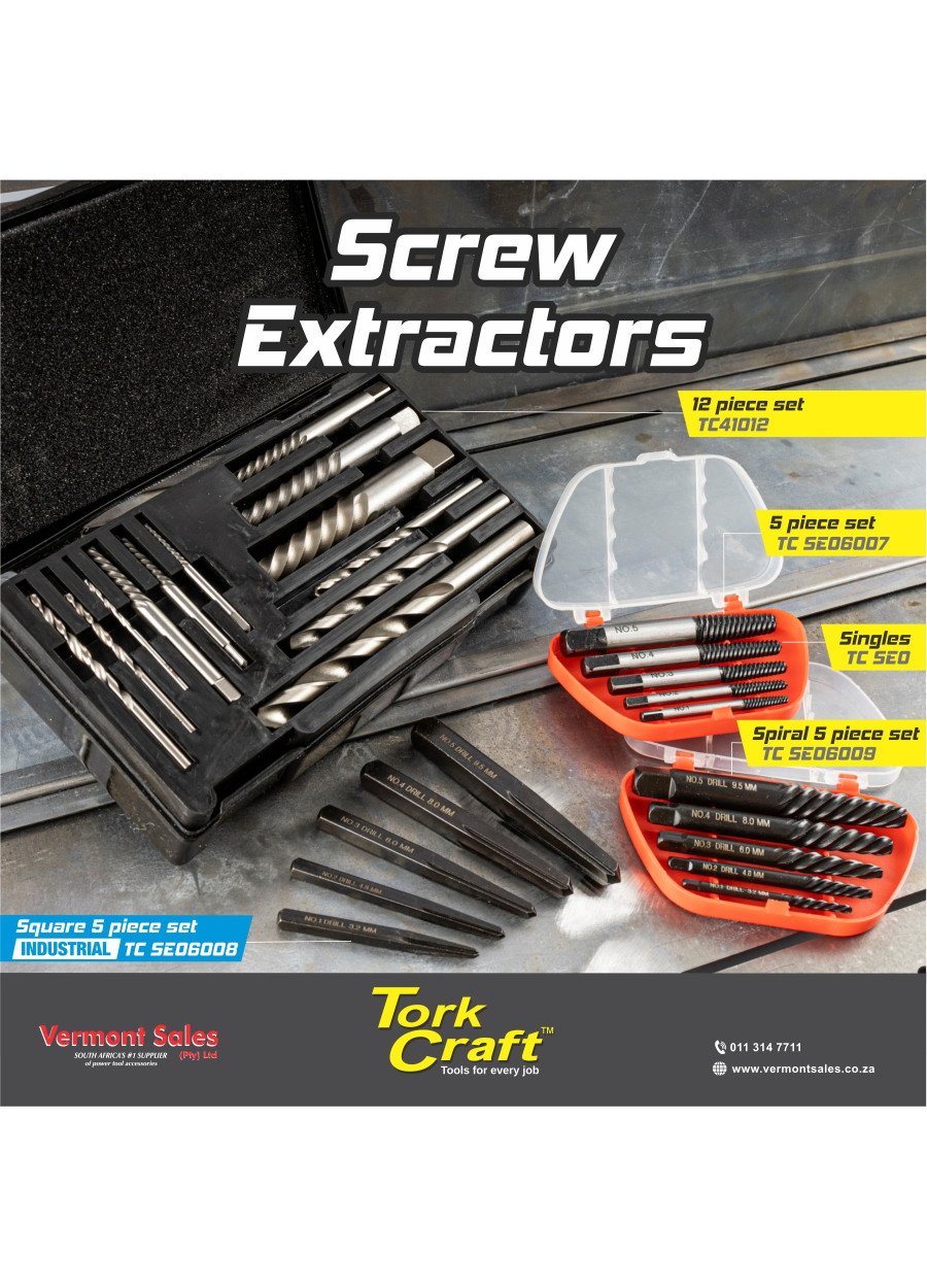Tork Craft Screw Extractors