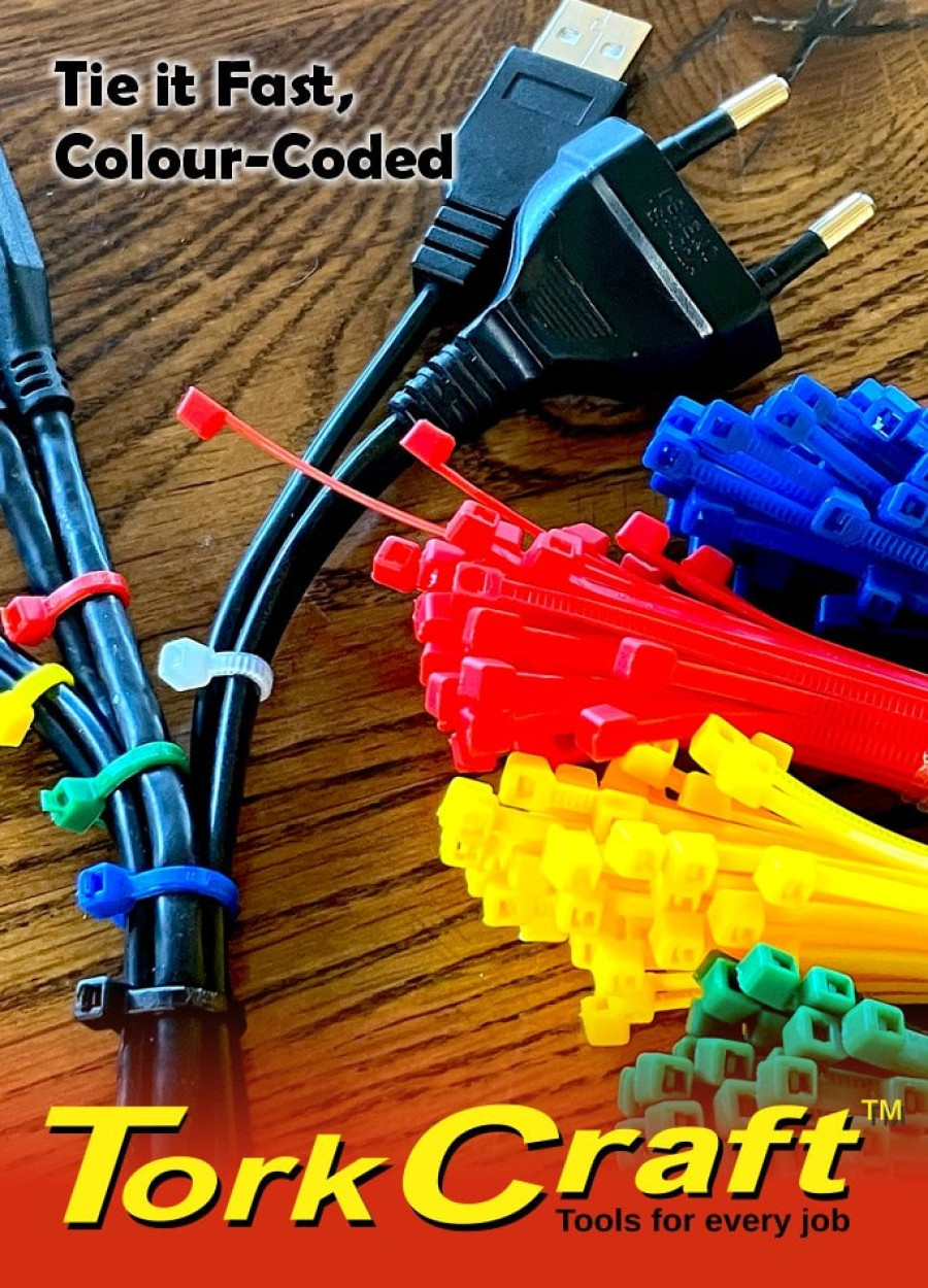 Tork Craft Multi-Colour Cable Ties