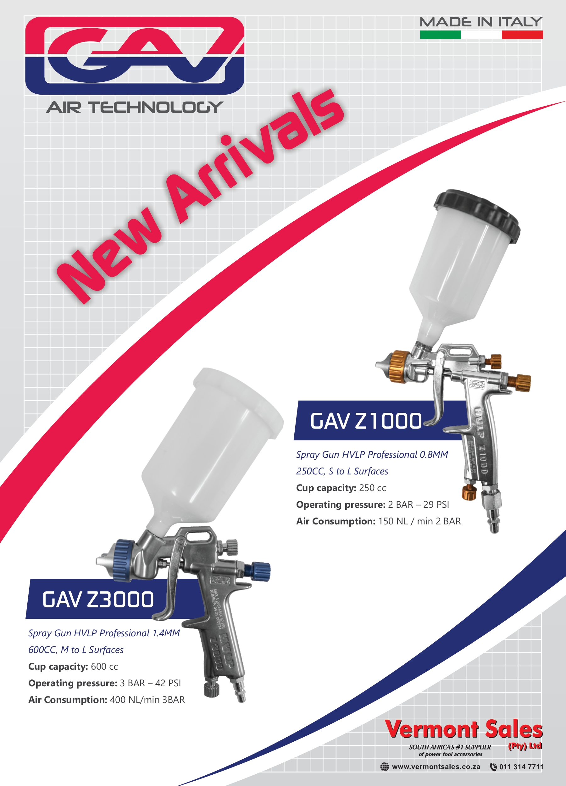 GAV New HVLP Spray Guns
