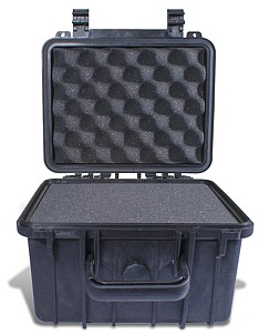 HARD CASE 270X245X185MM OD WITH FOAM BLACK WATER & DUST PROOF (19208)