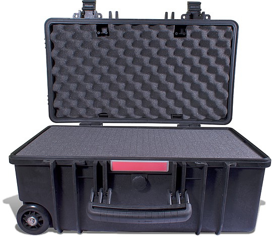 HARD CASE 550X345X245MM OD WITH FOAM BLACK WATER & DUST PROOF (512722)