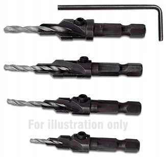 Set of Screw pilot drills