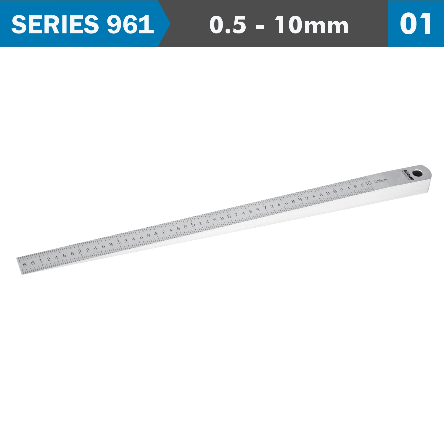 Lasvoelermaat, Kalibratie 0,1 en 0,05 Mm Resolutie Tapermaat 0,5-11 Mm